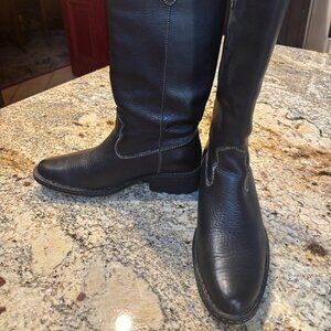 VINTAGE Born Shavano Western Riding Tall Boots Women’s 9 - Black Leather EUC